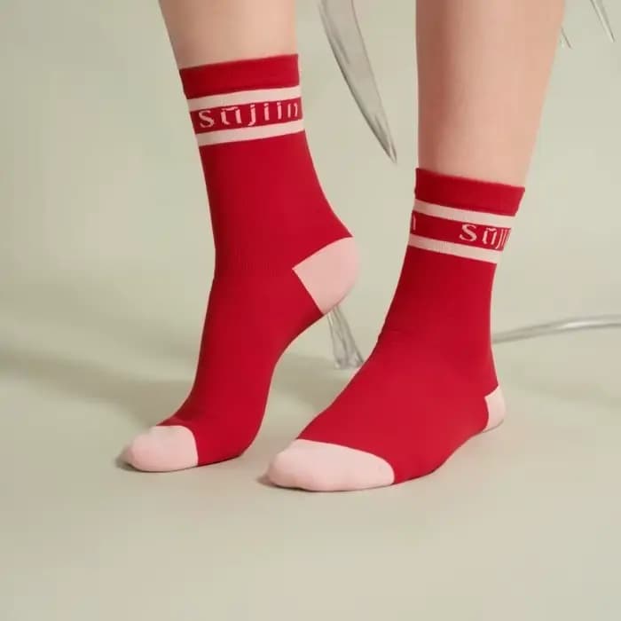 SUJIIN chaussettes en coton pour femmes 2025 hiver sport décontracté confort Patchwork respirant haute élastique
