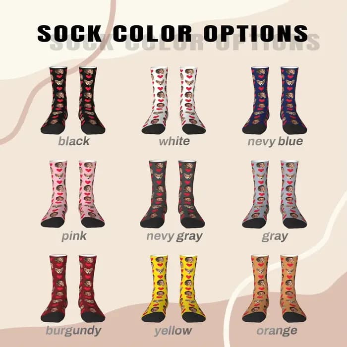 Chaussettes personnalisées pour hommes et femmes