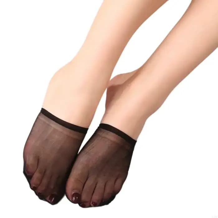 Demi-chaussettes pour les femmes toe à maille transparente No Chauquettes sans spectacle chaussettes cadeaux y1ac