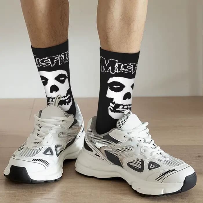 Misfits-Chaussettes de football longues en polyester pour hommes et femmes