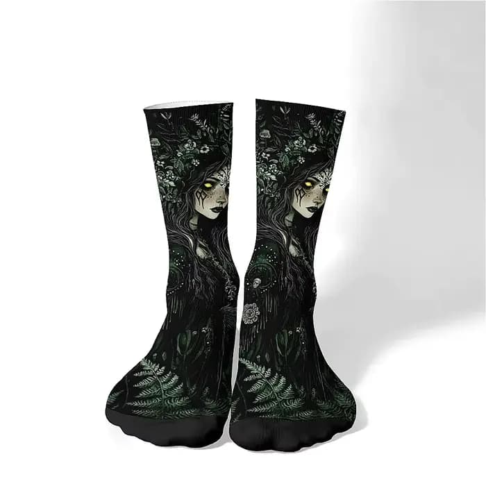 Chaussettes gothiques noires pour hommes