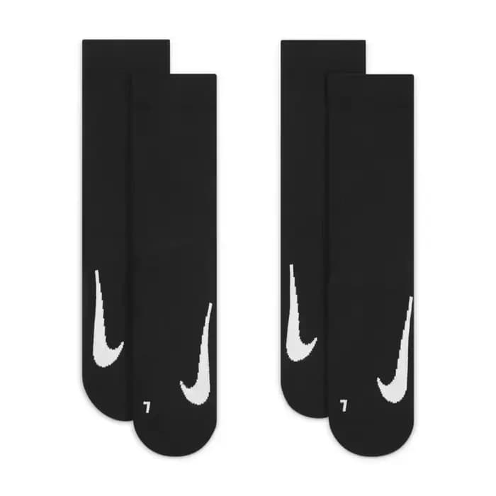 Chaussettes de sport Nike à semelle en tissu éponge épais pour hommes et femmes : antidérapantes