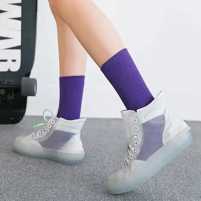 Klein-Chaussettes de sport de rue décontractées pour femmes
