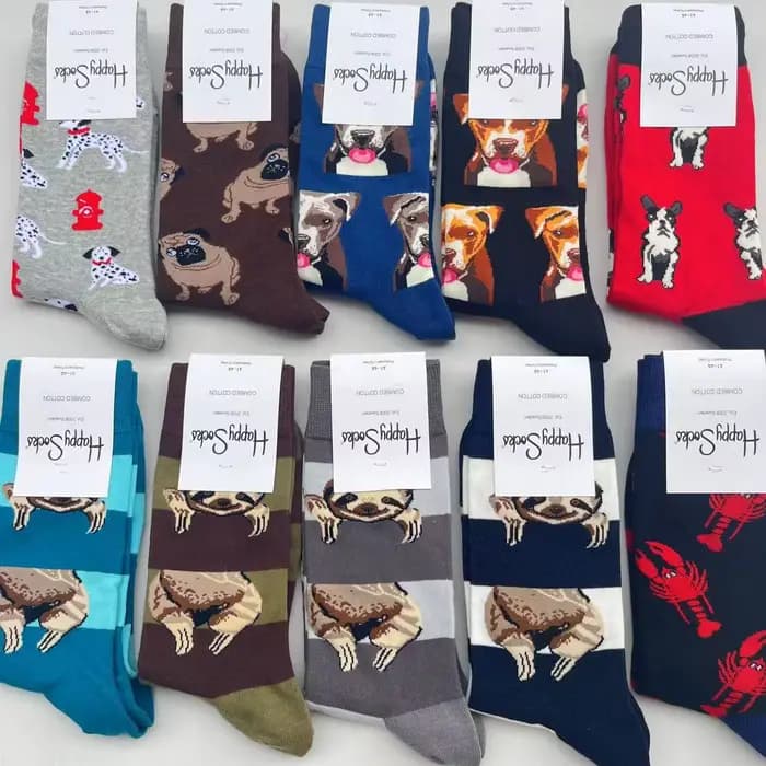 Chaussettes habillées pour hommes, taille 9-12, colorées, en coton fantaisie, chaussettes hautes amusantes et joyeuses