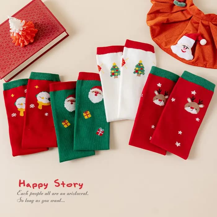 Chaussettes hautes de noël pour enfants