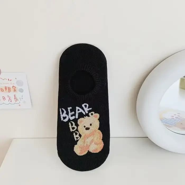 Nouvelles chaussettes pour femmes printemps et été ours bateau