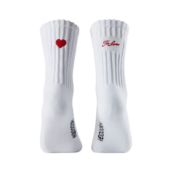 3 paires Veidoorn cadeau de Saint-Valentin parfait chaussettes de sport décontractées amusantes
