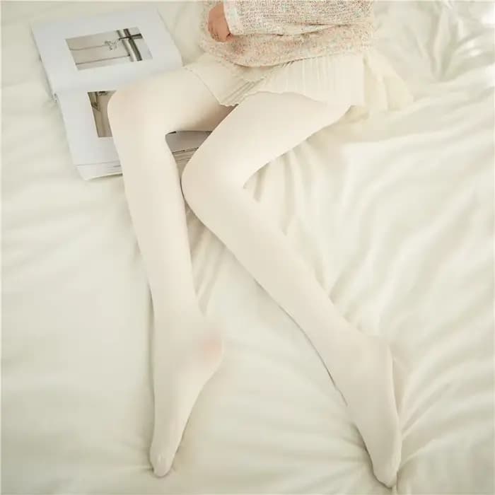 Collants Lolita blancs de Style japonais pour femmes