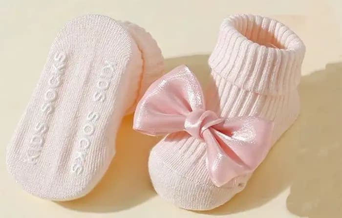 4 paires de chaussettes pour tout-petits avec nœuds