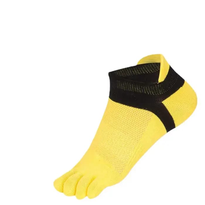 Chaussettes à cinq doigts pour hommes, en coton, courtes, antidérapantes, anti-friction, de haute qualité, invisibles, chaussettes de cheville, Meia Calcetines