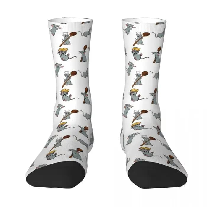 Remy Ratatouille Pack chaussettes automne Rat animaux bas drôle femmes hommes respirant