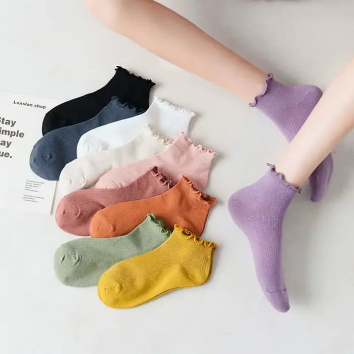 Chaussettes Bateau Courtes en Coton Respirant pour Femme