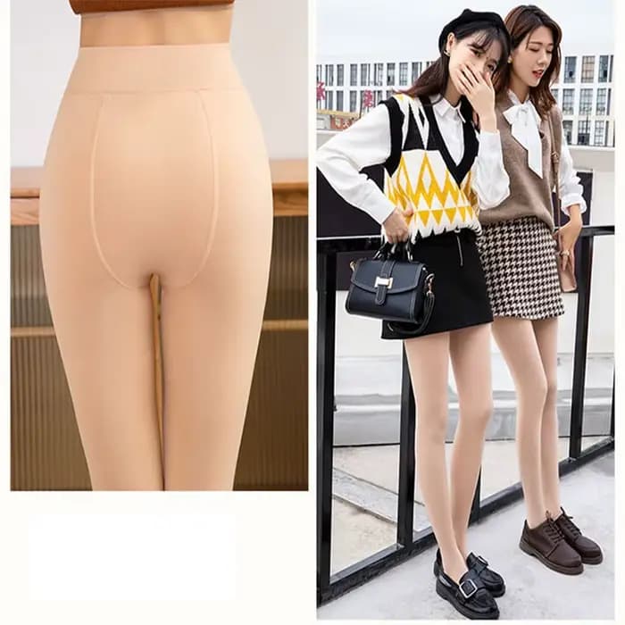 Collants thermiques doublés polaire pour femme