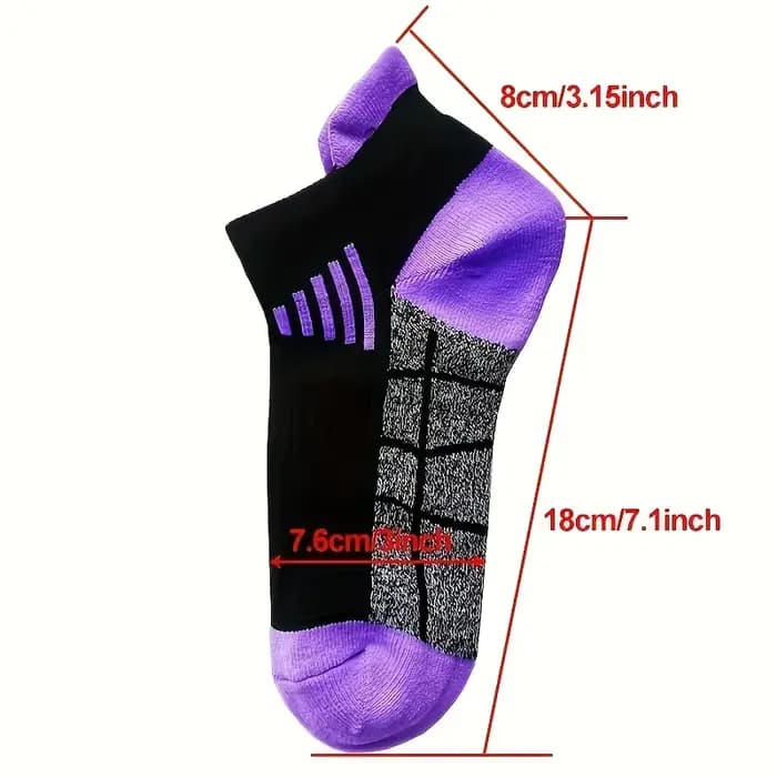 6 paires de chaussettes de sport à compression pour femmes