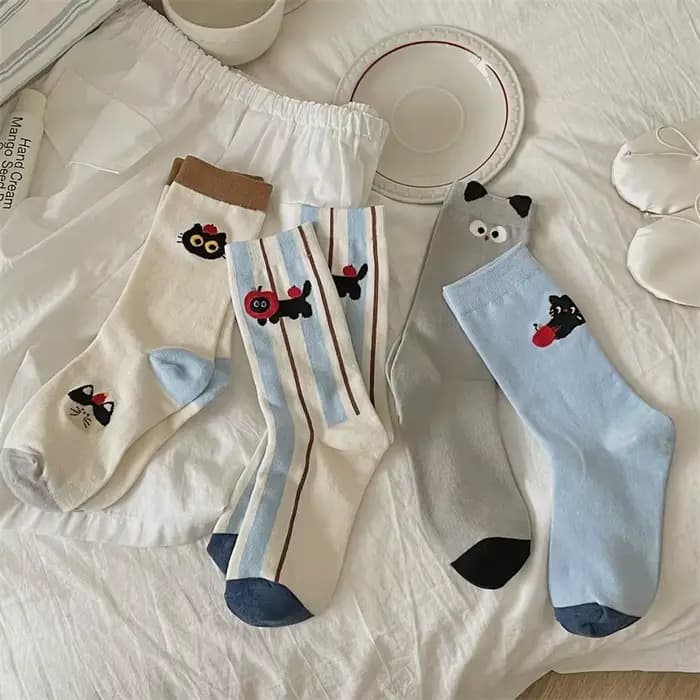 Chaussettes pour femmes mignon nouvelles nouveautés mode coton respirant