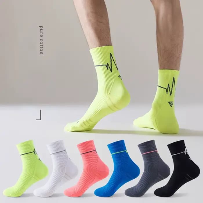 1 paire de chaussettes de course professionnelles hommes femmes Marathon whiteline chaussettes de cyclisme hommes dame Sport course chaussettes de Sport