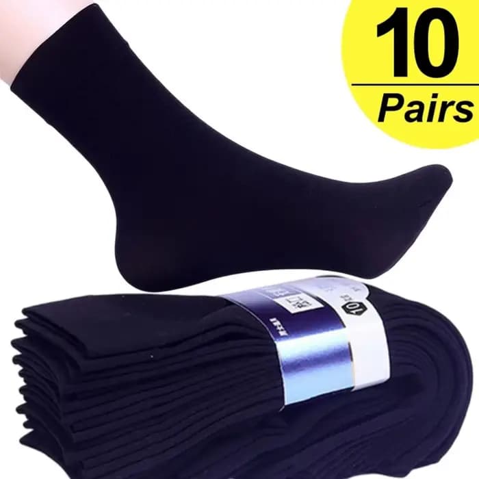 10 paires de chaussettes en soie glacée pour hommes