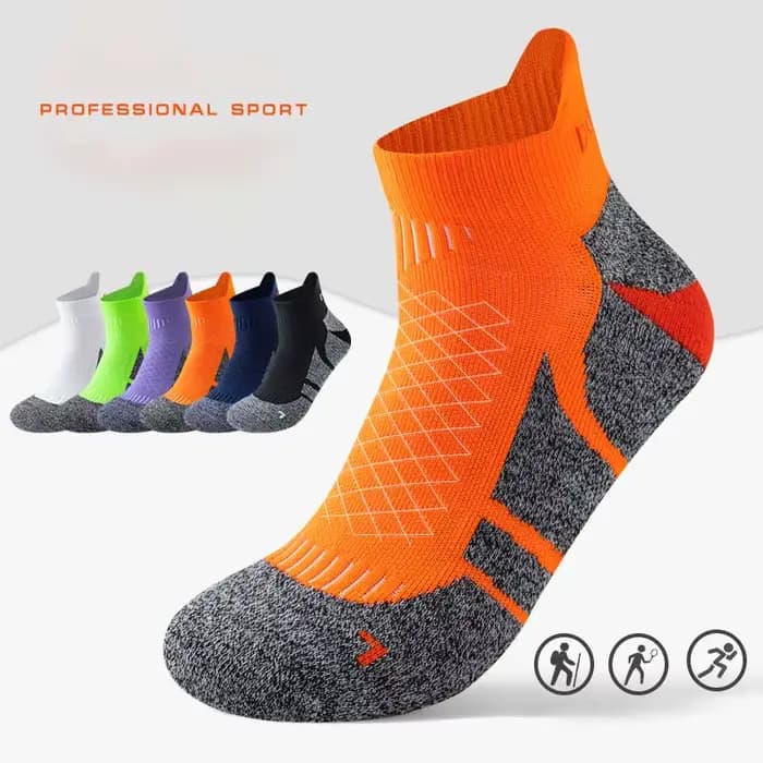 2025 chaussettes de course Marathon professionnelles hommes femmes sport Fitness épaissi rembourré Tube court coupe