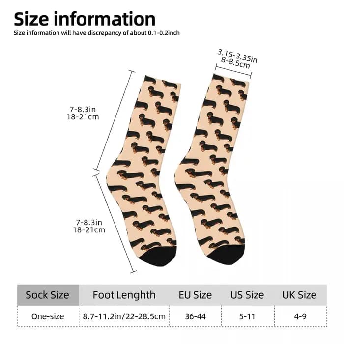 Weenie Weenies teckel saucisse chien bas Design mode chaussettes automne anti-dérapant