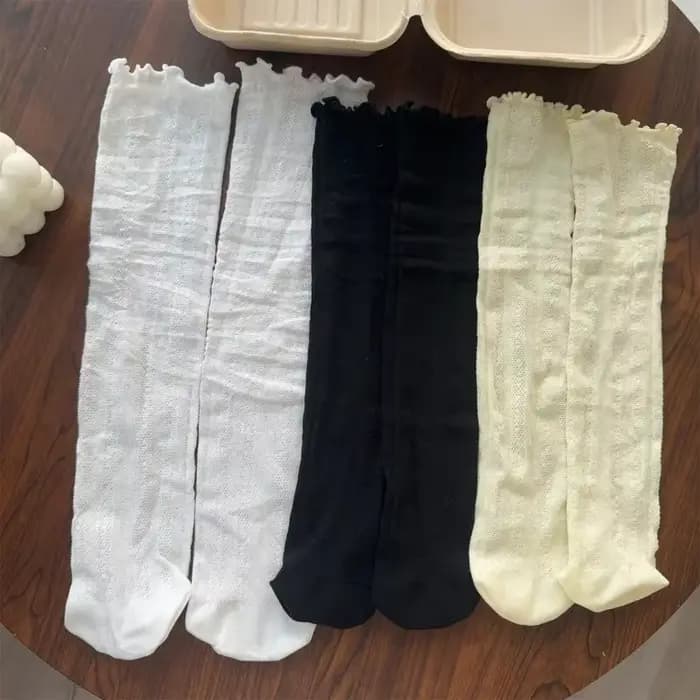 Japonais Kawaii filles chaussettes mignonnes printemps été maille évider femmes