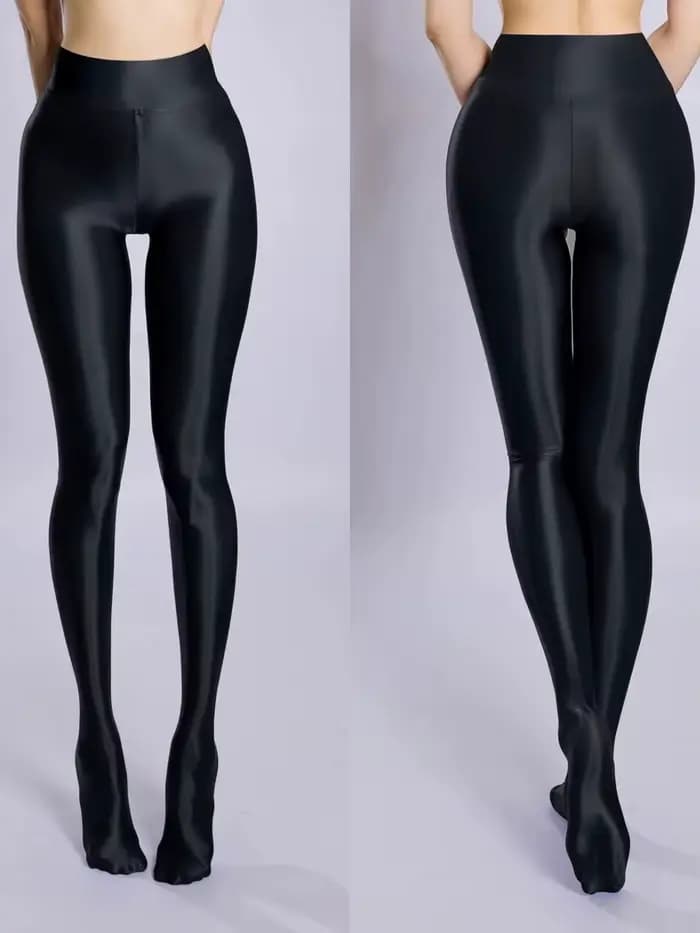 Nouveaux Collants en Nylon Brillant Effet Pêche