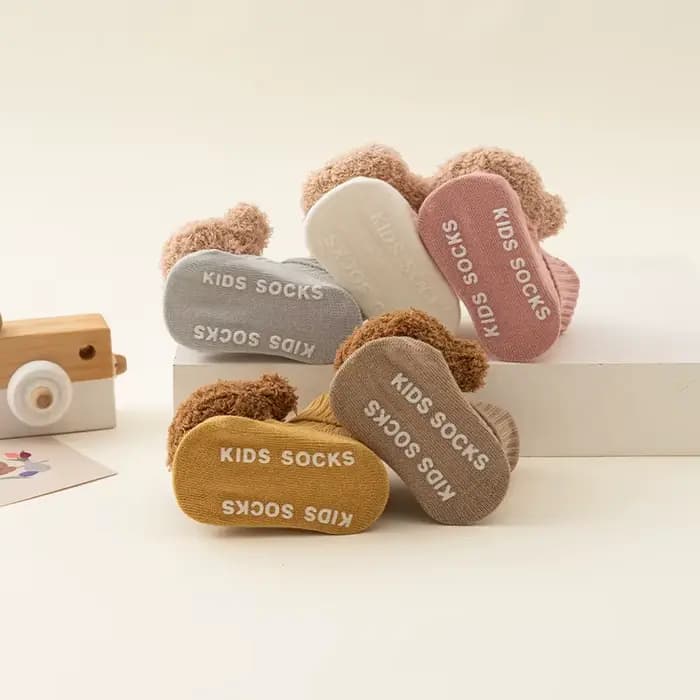 Chaussettes mignonnes ours de dessin animé pour bébés garçons et filles