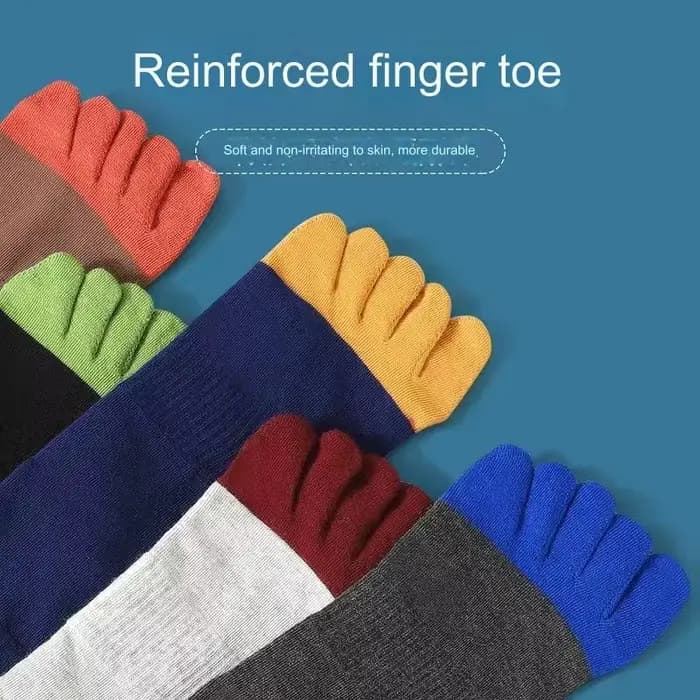 5 paires de chaussettes décontractées en coton à cinq orteils pour hommes, chaussettes de sport respirantes à cinq orteils, chaussettes à bout fendu de haute qualité pour hommes