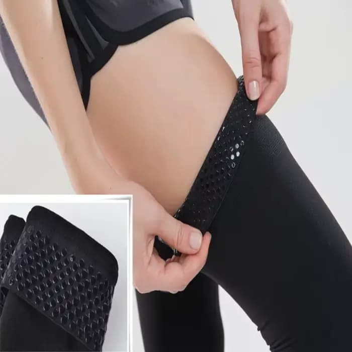 Bas de compression sans pied pour femmes 23-32 mmHg