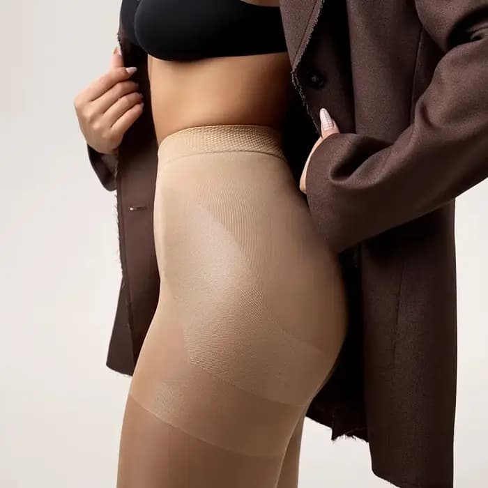 40D femmes fesses levage collants transparents Sexy taille haute