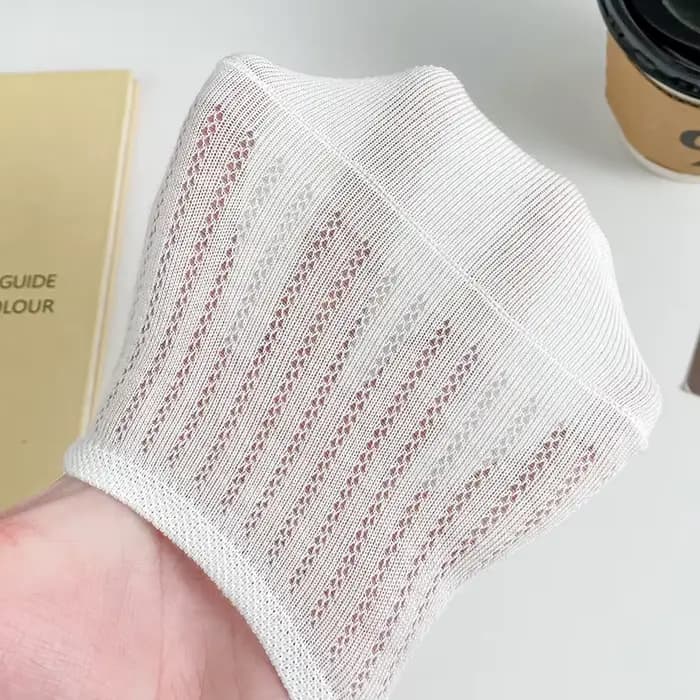 Femmes chaussettes pantoufles nouvel été mince couleur unie