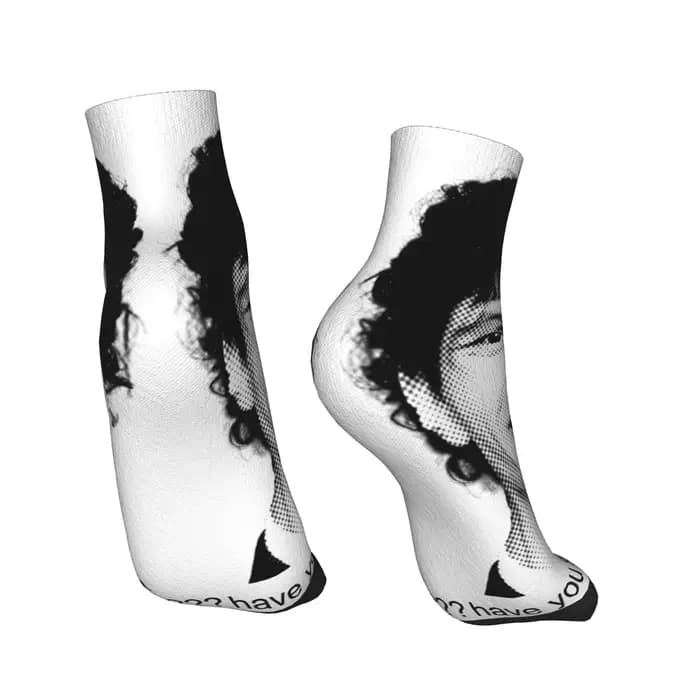 Drôle Meme Slushy Noobz vous vu ce homme chaussettes Harajuku cheville chaussettes printemps antidérapant Couple doux escalade chaussette décontractée