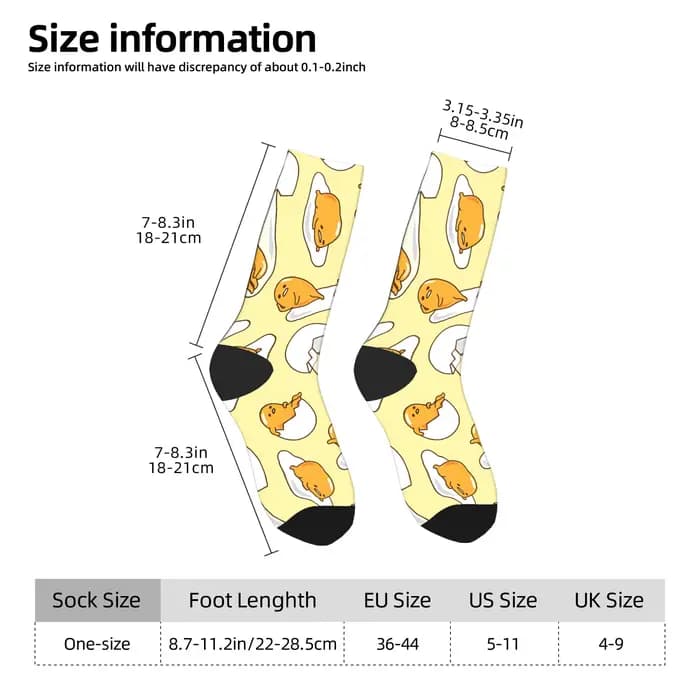Chaussettes Gudetamas mignonnes, bas coréens pour hommes, chaussettes de sport chaudes et douces, Design d'hiver, antidérapantes