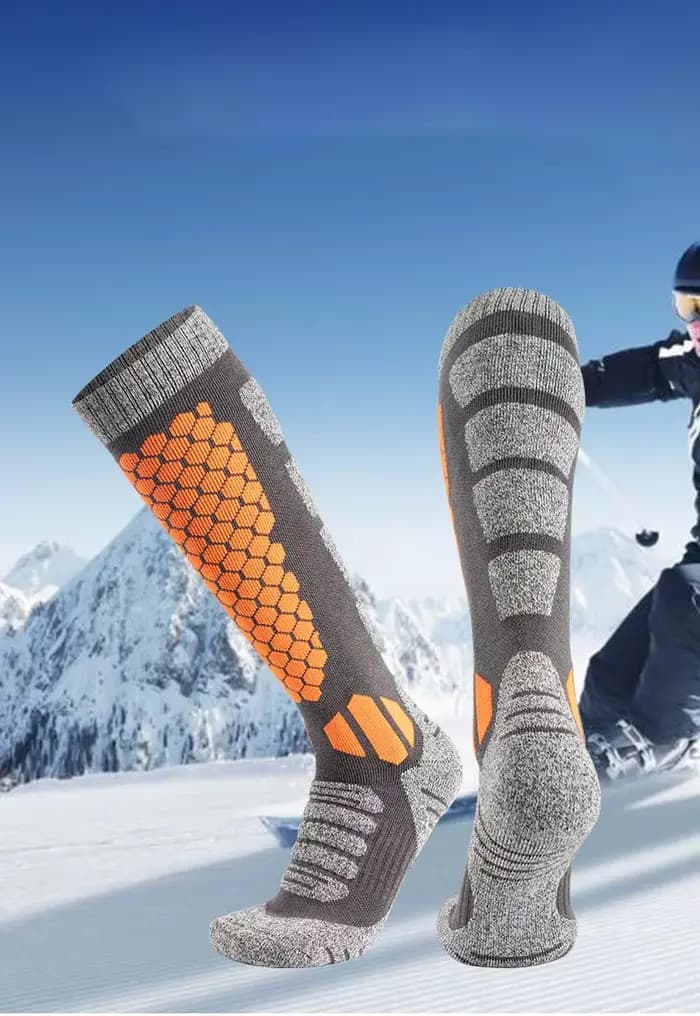 Chaussettes thermiques d'extérieur en laine mérinos