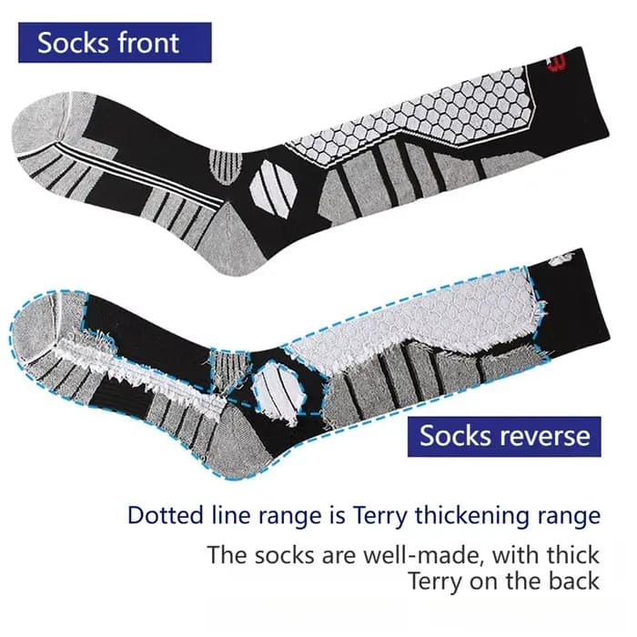 GTUBIKE nouveau hiver chaud chaussettes de Ski anti-dérapant épaissi Compression Snowboard