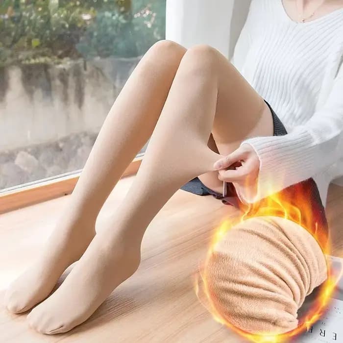 Chaussettes longues chaudes d'hiver 60cm pour femmes