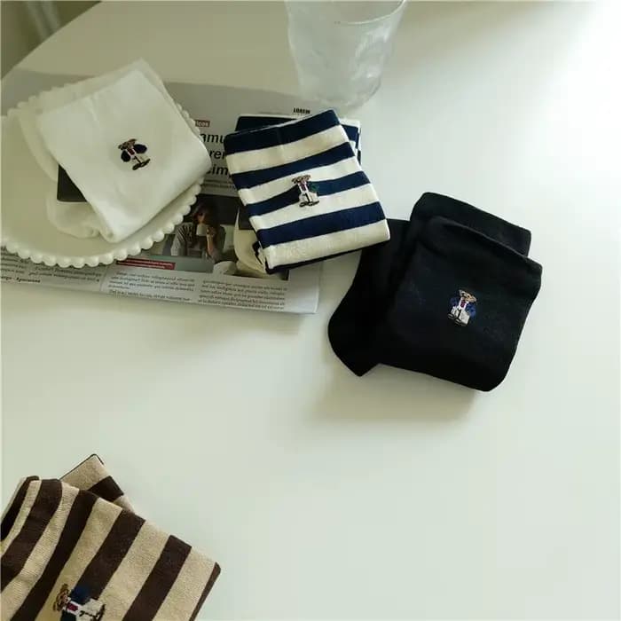 Chaussettes en coton de dessin animé pour hommes