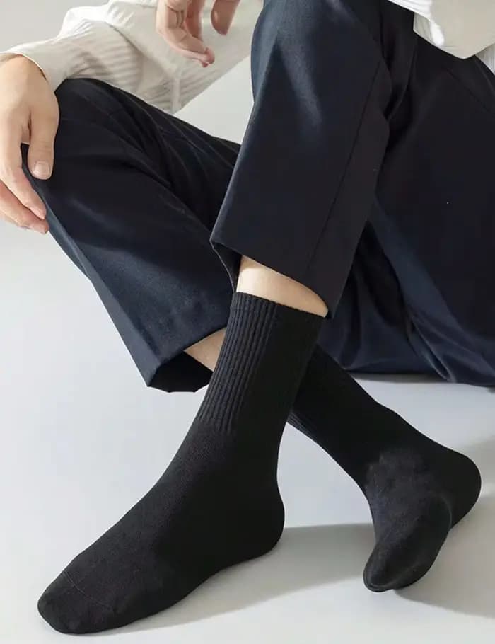Chaussettes en coton doux pour hommes et femmes