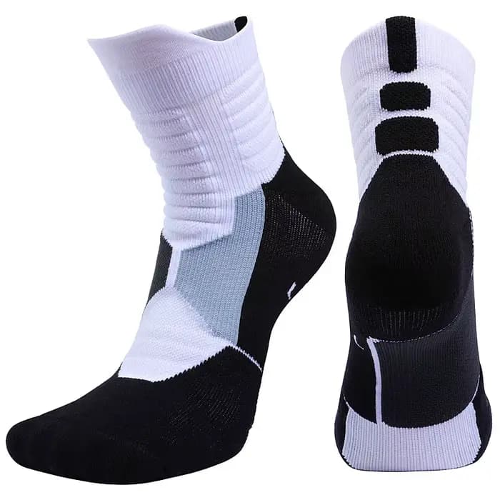 Chaussettes de sport d'extérieur pour hommes, de haute qualité, chaussettes de basket-ball d'élite, chaussettes de cyclisme, chaussettes de compression, chaussettes en coton à fond en serviette pour h