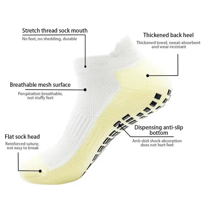 Chaussettes de Football antidérapantes en Silicone pour hommes et femmes