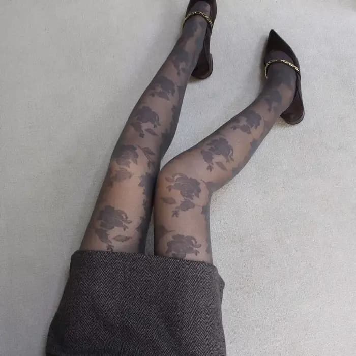 1 paire de collants anti-déchirure pour femmes très extensibles