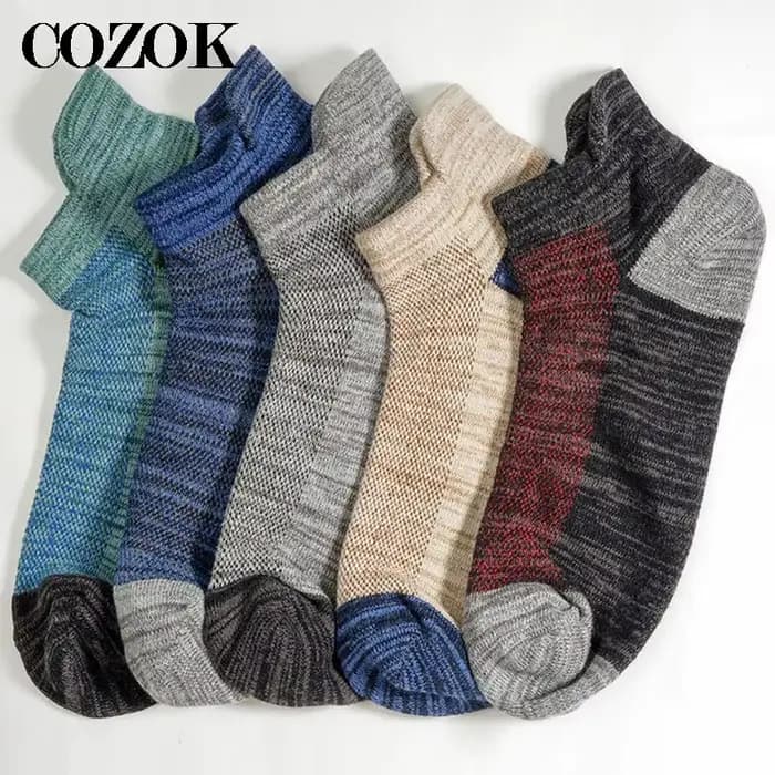 5 paires de chaussettes de sport en coton pour hommes