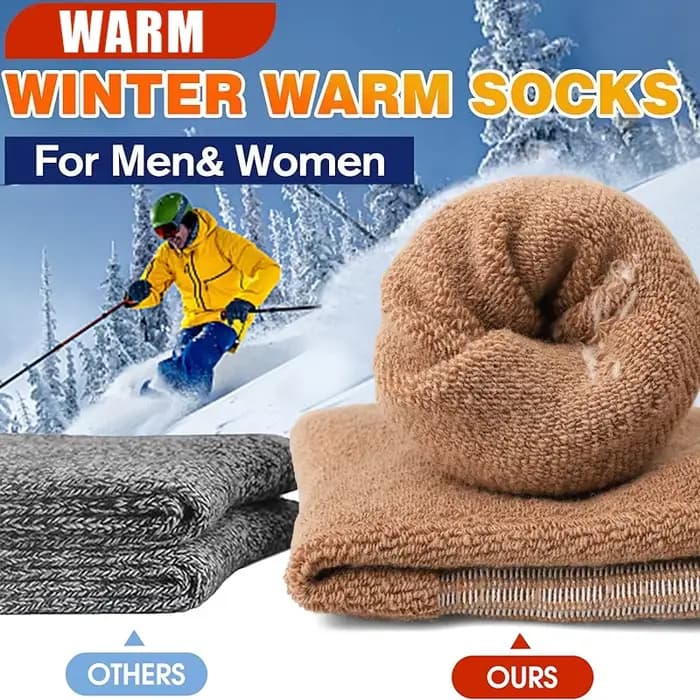 5 paires de chaussettes épaisses imprimé chameau pour hommes
