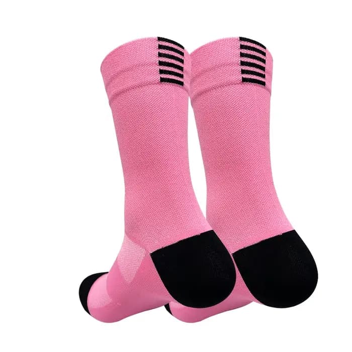 Chaussettes de cyclisme et de course à séchage rapide, mi-mollet, pour hommes et femmes, sport et fitness, modèle tube.