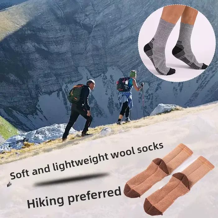 Chaussettes en laine mérinos pour hommes et femmes