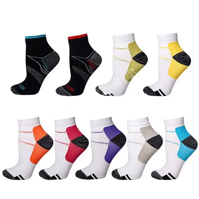 Chaussettes de Compression de pied pour hommes et femmes