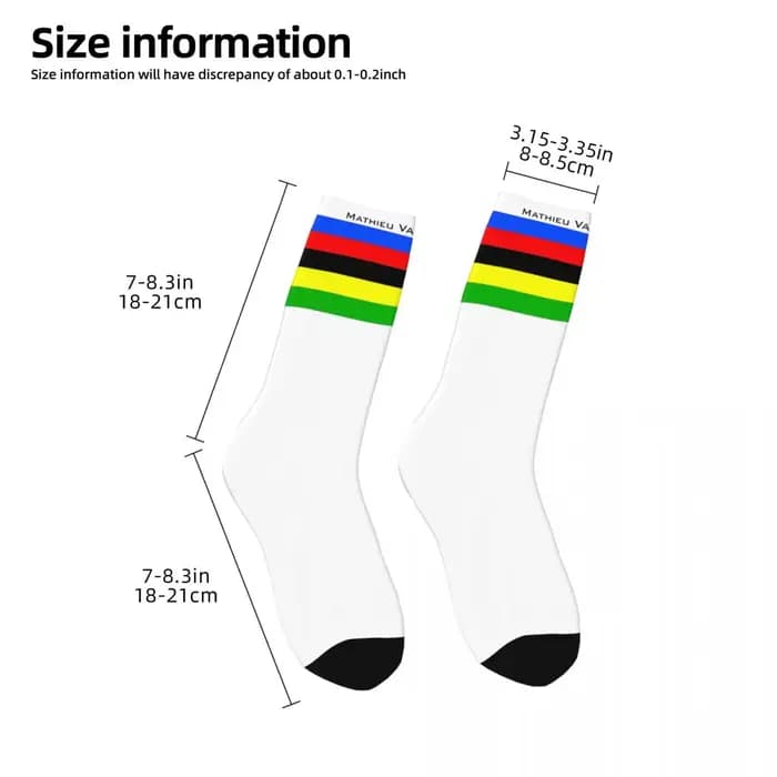 Mathieu Van Der Poel cycliste MVDP hommes femmes chaussettes coupe-vent nouveauté printemps été automne hiver bas cadeau