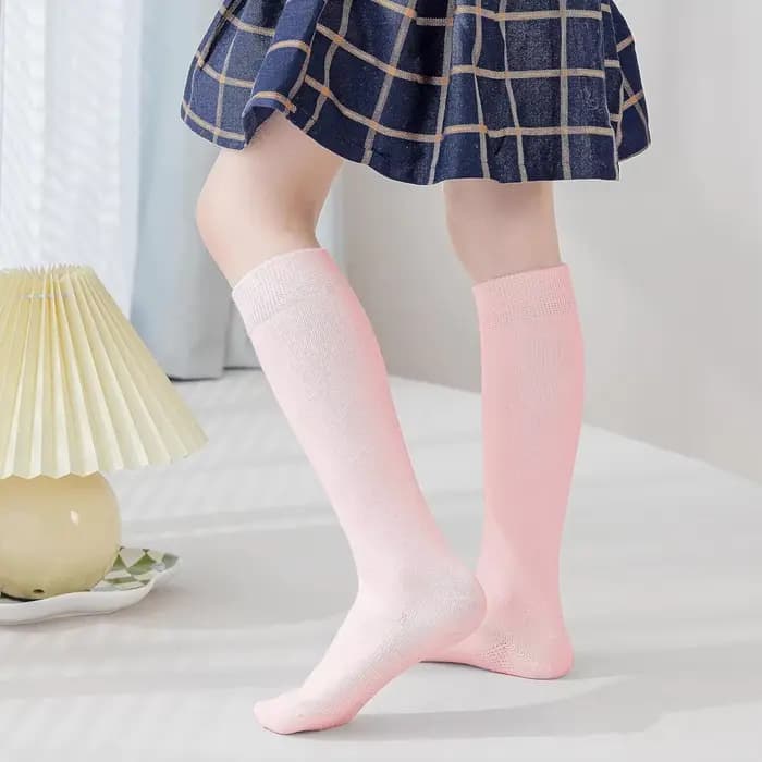 Chaussettes hautes en coton sans couture pour enfants