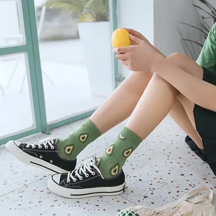Femmes chaussettes drôles printemps automne dessin animé