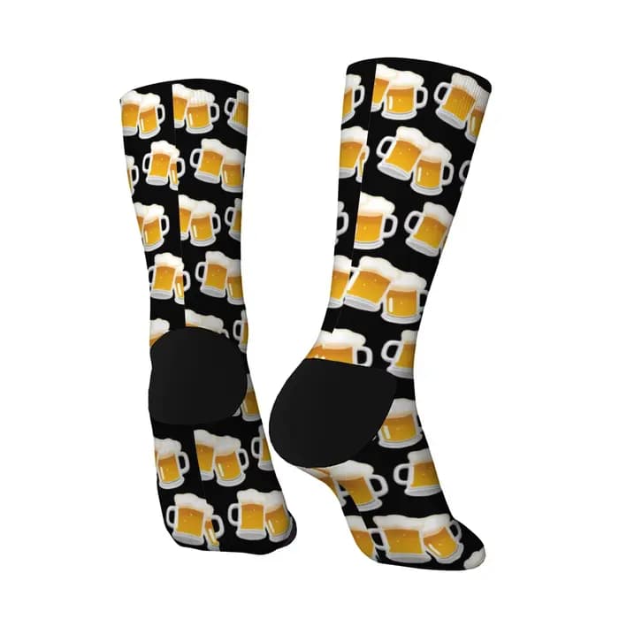 1 paire de chaussettes noires à la mode pour hommes