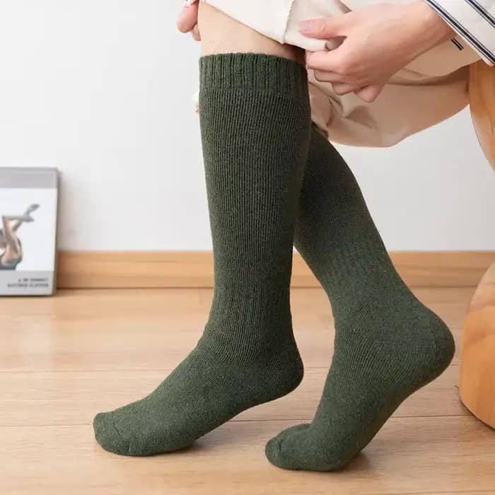 Chaussettes longues en laine pour hommes